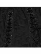 Versatile Gothic Style Fashionable Punk Mesh Yarn Black Lace Irregular Split Long Dress