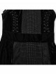 Black Gothic Style Sexy High Slit Halter Neck Sleeveless Slim Fit Long Dress