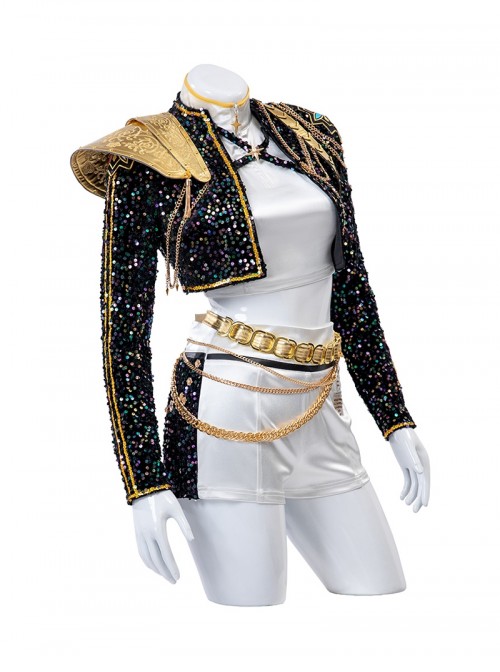 KPop Demon Hunters Rumi Halloween Cosplay Costume Set Without Shoes