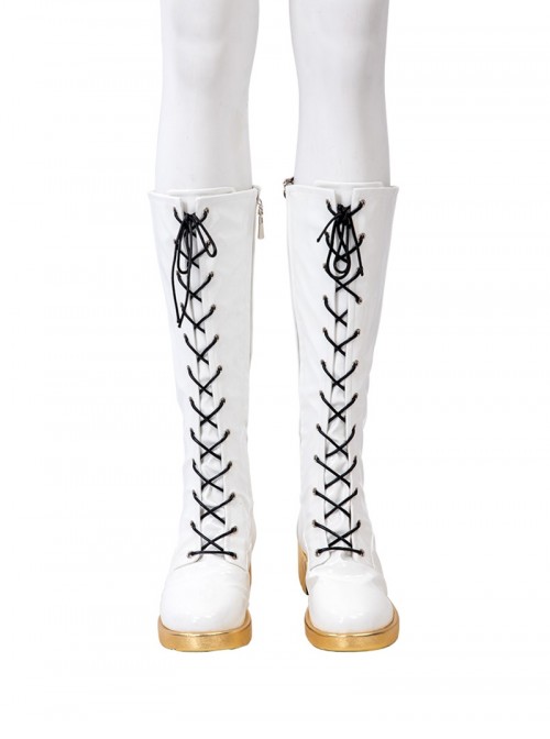 KPop Demon Hunters Rumi Halloween Cosplay Accessories White Boots
