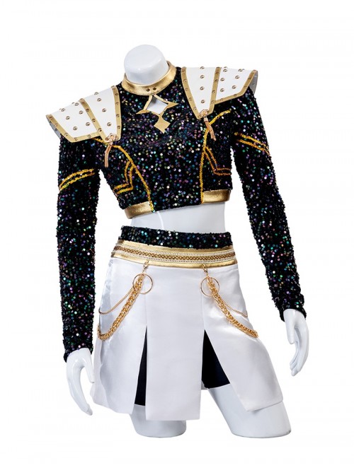 Animated Movie KPop Demon Hunters Zoey Halloween Cosplay Costume Set Without Shoes