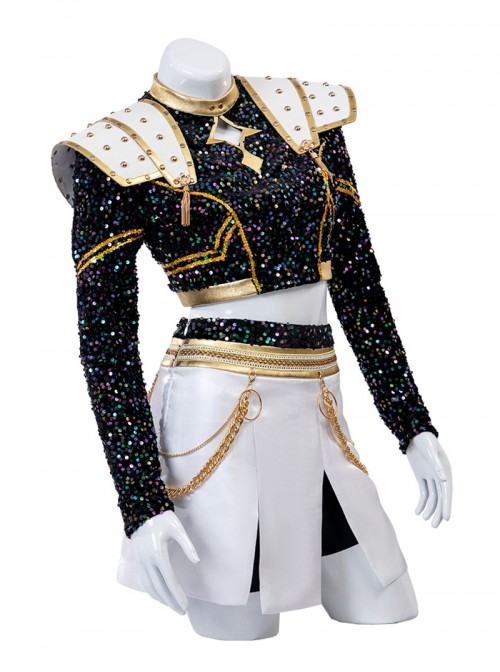 Animated Movie KPop Demon Hunters Zoey Halloween Cosplay Costume Set Without Shoes