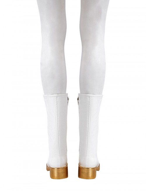 Animated Movie KPop Demon Hunters Zoey Halloween Cosplay Accessories White Boots