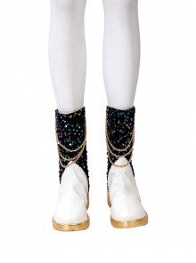 KPop Demon Hunters Mira Halloween Cosplay Accessories White Boots