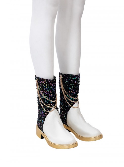 KPop Demon Hunters Mira Halloween Cosplay Accessories White Boots