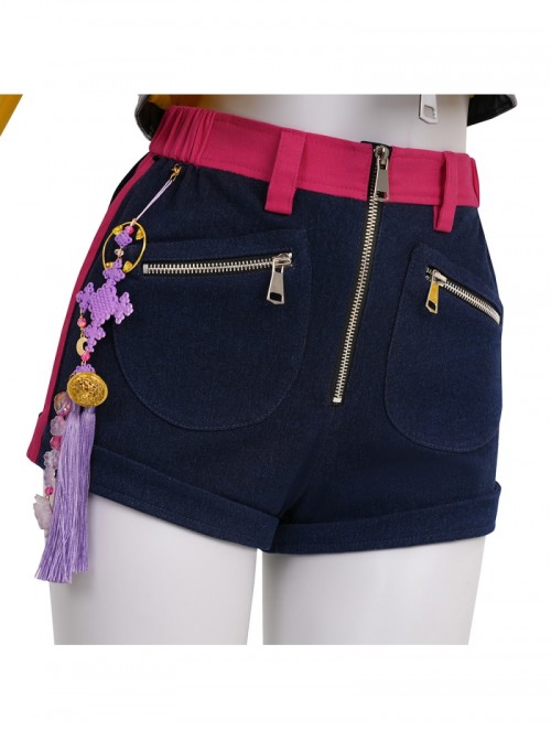 Animated Movie KPop Demon Hunters Rumi Halloween Cosplay Costume Set Without Shoes