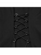 Black Punk Style Sacred Nun Sexy Translucent Mesh Yarn Hooded Visual Slim Fit Dress