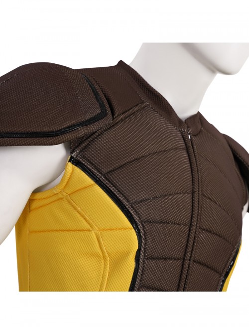 Deadpool & Wolverine Wolverine Brown Battle Suit Halloween Cosplay Costume Set Without Shoes And Wolf Claw