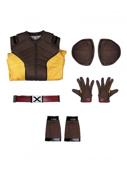 Deadpool & Wolverine Wolverine Brown Battle Suit Halloween Cosplay Costume Set Without Shoes And Wolf Claw
