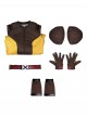 Deadpool & Wolverine Wolverine Brown Battle Suit Halloween Cosplay Costume Set Without Shoes And Wolf Claw