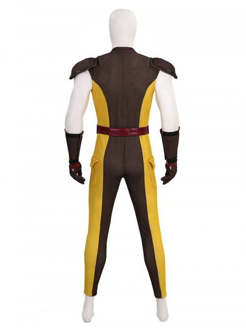 Deadpool & Wolverine Wolverine Brown Battle Suit Halloween Cosplay Costume Set Without Shoes And Wolf Claw