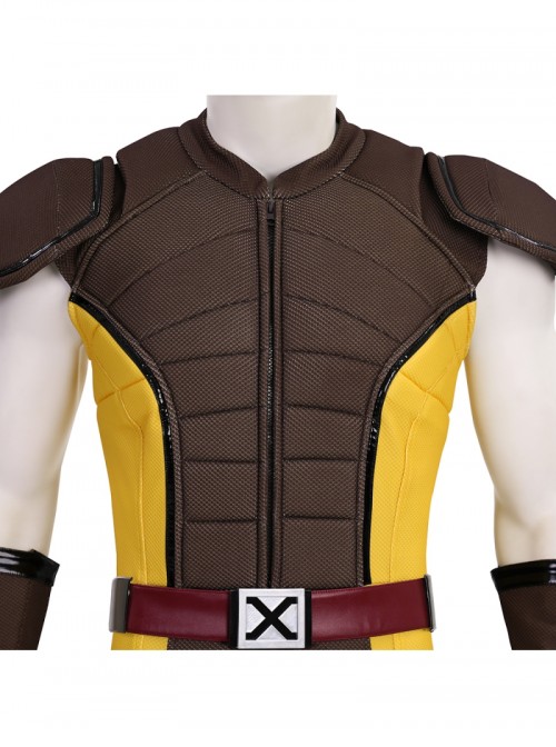 Deadpool & Wolverine Wolverine Brown Battle Suit Halloween Cosplay Costume Set Without Shoes And Wolf Claw