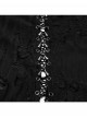 Gothic Style Tattered Knit Black Decadent Asymmetric Knitted Double Layers Hooded Coat