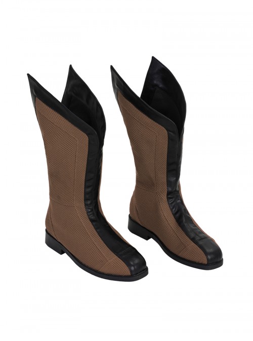 Deadpool & Wolverine Wolverine Brown Battle Suit Halloween Cosplay Accessories Brown Boots