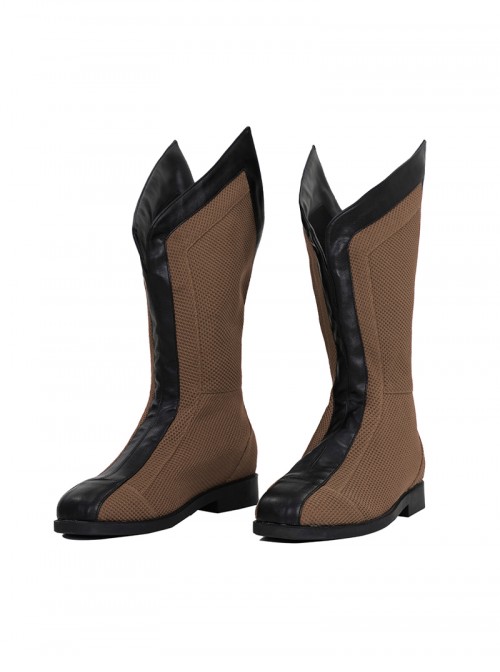 Deadpool & Wolverine Wolverine Brown Battle Suit Halloween Cosplay Accessories Brown Boots