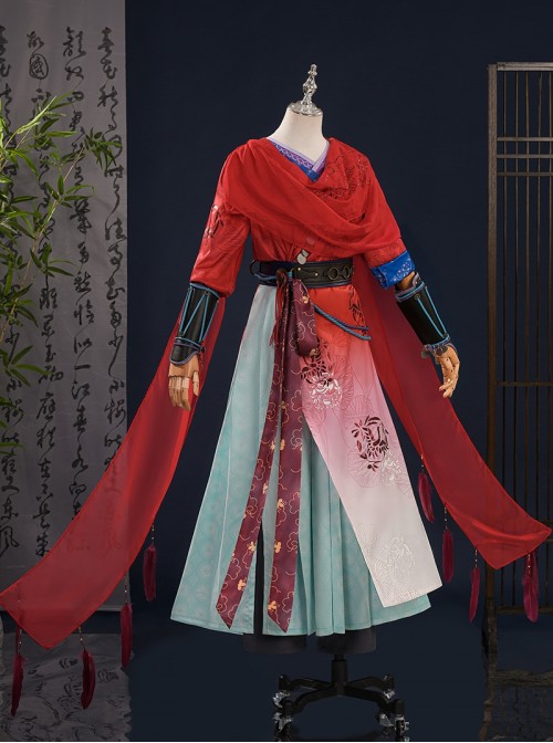 Game Where Winds Meet An Liuli Halloween Cosplay Costume Set