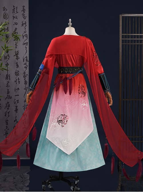 Game Where Winds Meet An Liuli Halloween Cosplay Costume Set