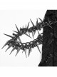 Gothic Style Black Sexy Exquisite Heavy Industry Flower Pattern Lace Split Long Skirt