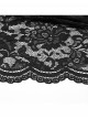 Gothic Style Black Sexy Exquisite Heavy Industry Flower Pattern Lace Split Long Skirt