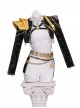KPop Demon Hunters Rumi Black White Stage Halloween Cosplay Costume Set Without Shoes