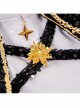 KPop Demon Hunters Rumi Black White Stage Halloween Cosplay Costume Set Without Shoes