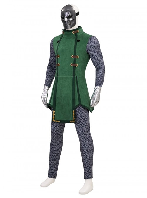 Marvel Tokon Fighting Souls Doctor Doom Halloween Cosplay Costume Set Without Mask