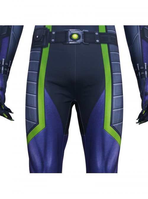 Game Marvels Spider Man 2 Spider Man Miles Morales Purple Reign Bodysuit Halloween Cosplay Costume Set