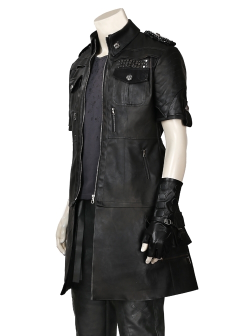 Final Fantasy XV Noctis Lucis Caelum Halloween Cosplay Costume Black Jacket