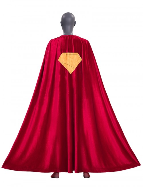 Movie Superman Supergirl Bodysuit Halloween Cosplay Costume Set