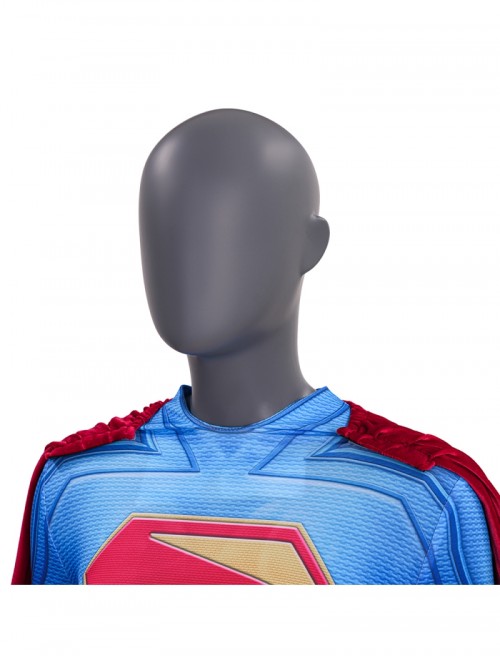 Movie Superman Supergirl Bodysuit Halloween Cosplay Costume Set