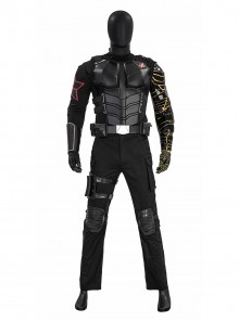Movie Thunderbolts Winter Soldier Bucky New Avengers Battle Suit Halloween Cosplay Costume Set Without Shoes
