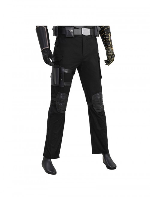 Movie Thunderbolts Winter Soldier Bucky New Avengers Battle Suit Halloween Cosplay Costume Set Without Shoes