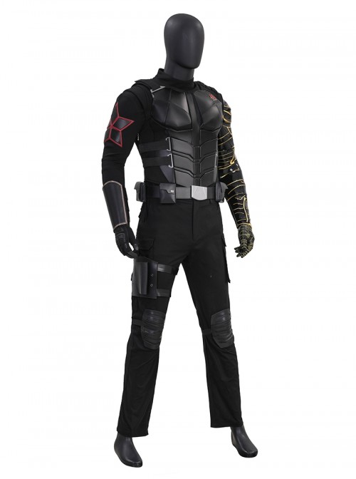 Movie Thunderbolts Winter Soldier Bucky New Avengers Battle Suit Halloween Cosplay Costume Set Without Shoes