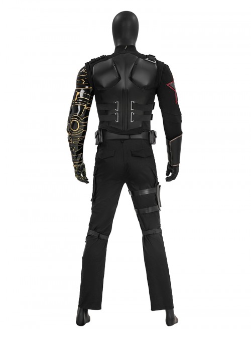 Movie Thunderbolts Winter Soldier Bucky New Avengers Battle Suit Halloween Cosplay Costume Set Without Shoes