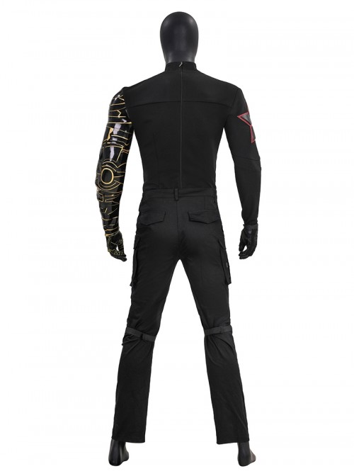 Movie Thunderbolts Winter Soldier Bucky New Avengers Battle Suit Halloween Cosplay Costume Set Without Shoes