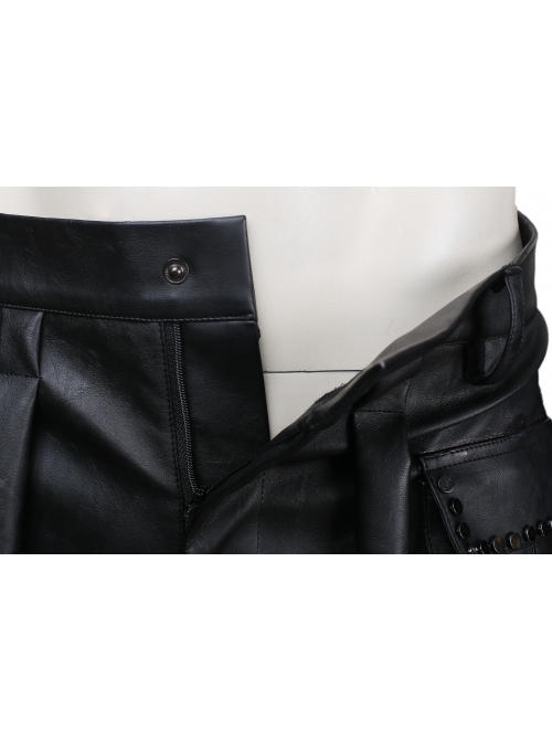 Final Fantasy XV Noctis Lucis Caelum Halloween Cosplay Costume Black Trousers