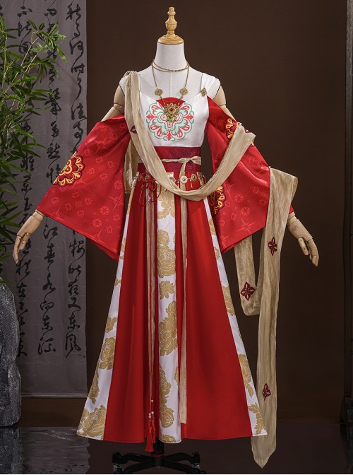 Game Where Winds Meet Pipa Fairy Little Immortal Halloween Cosplay Costume Set