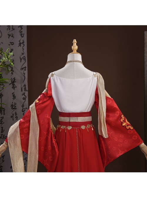 Game Where Winds Meet Pipa Fairy Little Immortal Halloween Cosplay Costume Set