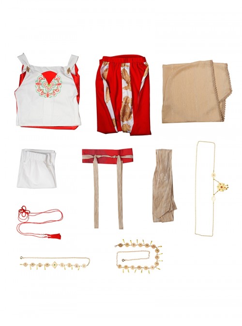 Game Where Winds Meet Pipa Fairy Little Immortal Halloween Cosplay Costume Set