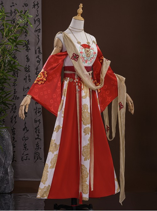 Game Where Winds Meet Pipa Fairy Little Immortal Halloween Cosplay Costume Set