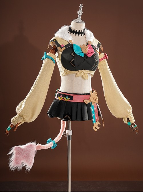 Game Genshin Impact Varesa Halloween Cosplay Costume Set