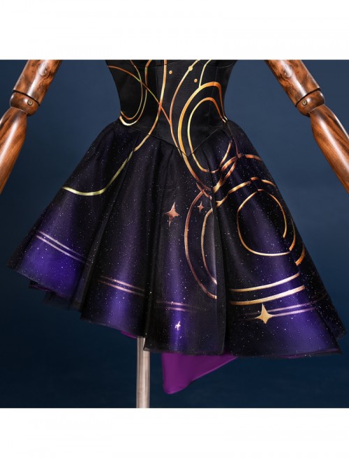 Game Honor Of Kings Shao Siyuan Divination Secret Halloween Cosplay Costume Set