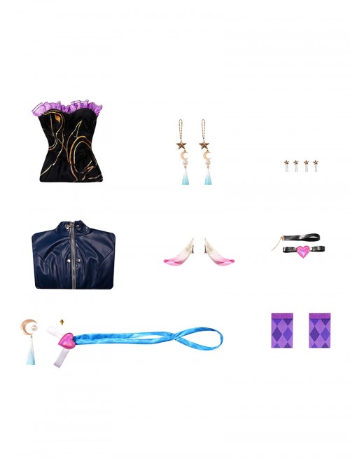 Game Honor Of Kings Shao Siyuan Divination Secret Halloween Cosplay Costume Set