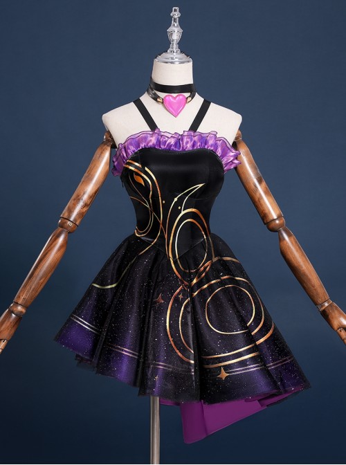 Game Honor Of Kings Shao Siyuan Divination Secret Halloween Cosplay Costume Set