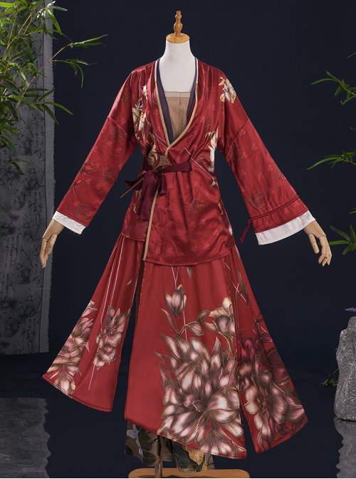 Game Where Winds Meet Han Xiang Xun Halloween Cosplay Costume Set