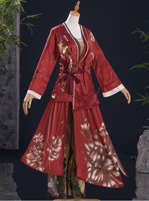 Game Where Winds Meet Han Xiang Xun Halloween Cosplay Costume Set