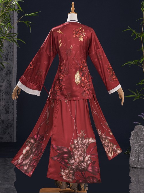 Game Where Winds Meet Han Xiang Xun Halloween Cosplay Costume Set