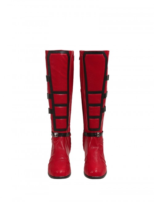 Movie Deadpool & Wolverine Female Deadpool Upgraded Version Halloween Cosplay Accessories Red Boots