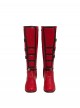 Movie Deadpool & Wolverine Female Deadpool Upgraded Version Halloween Cosplay Accessories Red Boots