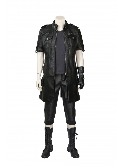 Final Fantasy XV Noctis Lucis Caelum Halloween Cosplay Costume Dark Gray Short Sleeve Bottoming T-shirt
